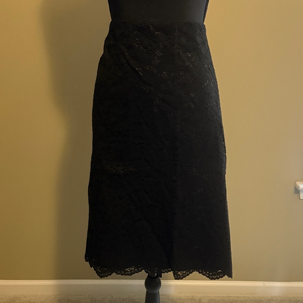 Elegant Black Lace Skirt